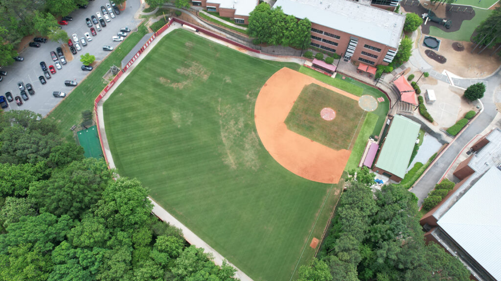 Baseball/Softball field at HIES before turf renovation